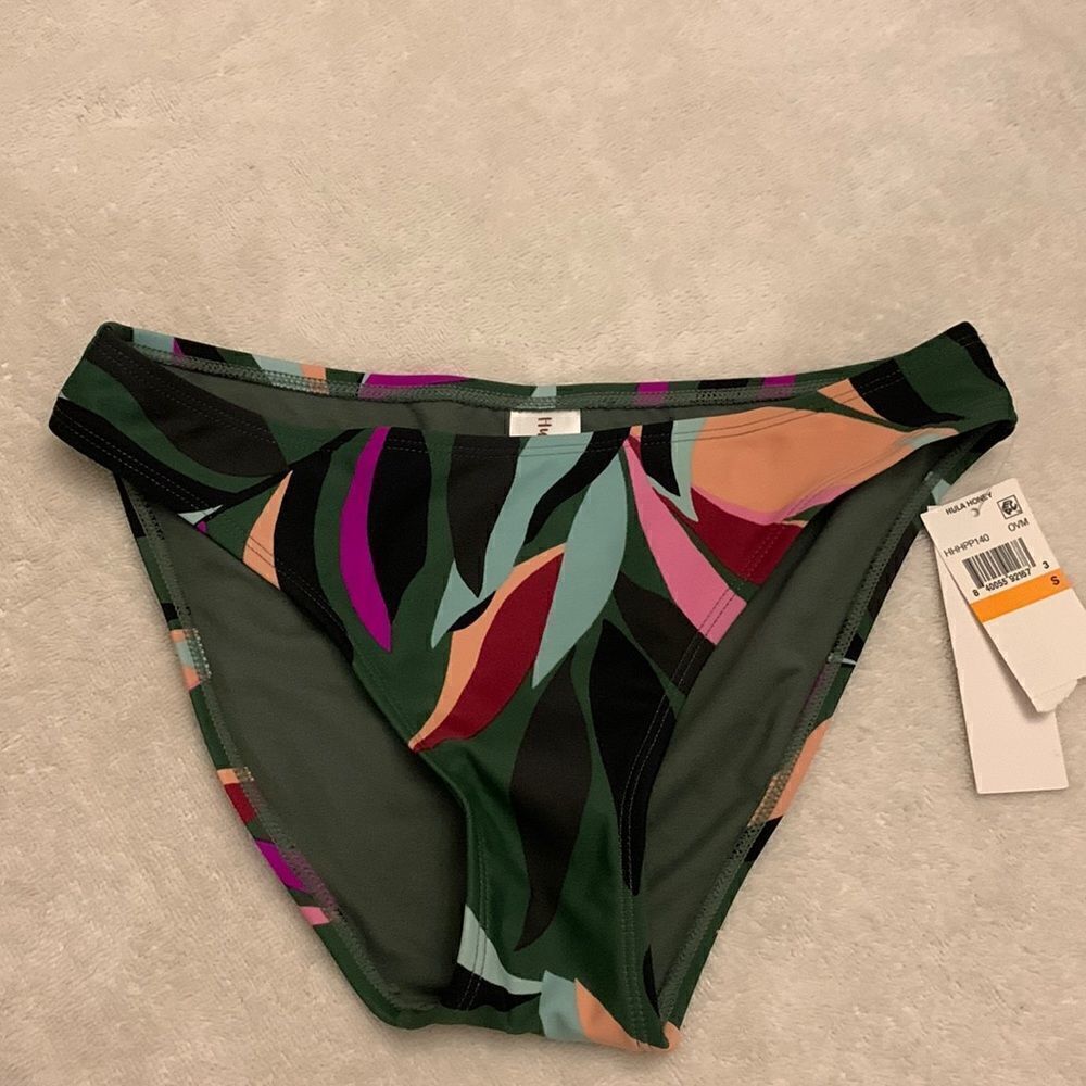 Hula Honey multicolored bikini bottoms Size S NWT